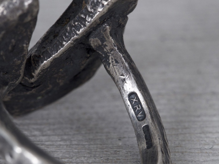ROCK SILVER RING Handmade in LONDON