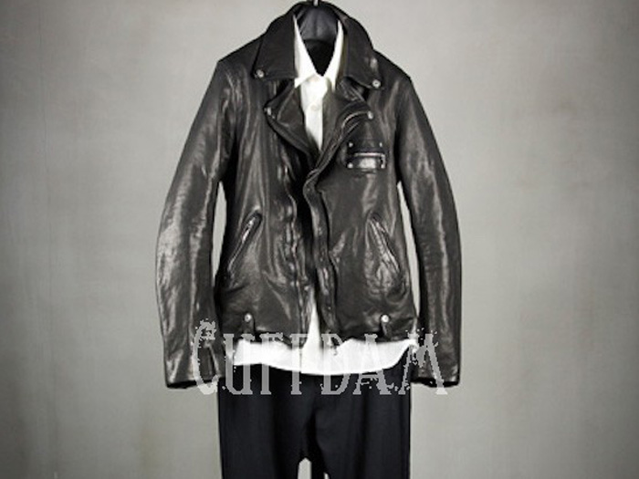 CALF LEATHER GARMENT DYED