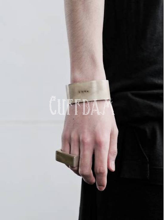 PARTS OF 4 KNUCKLE RING silver//brass