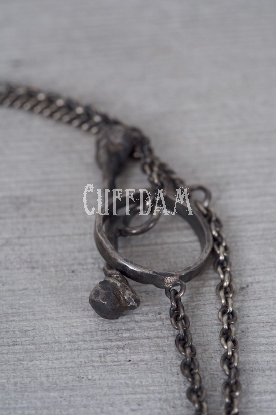 RW LONDON SILVER CLAW PIRITY STONE NECKLACE1