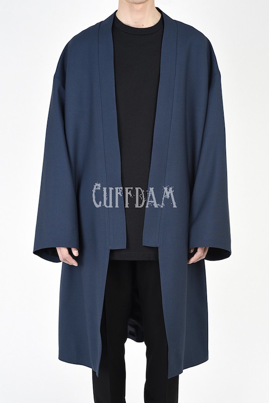 KIMONO LONG JACKET  WOOL GABARDINE 100%