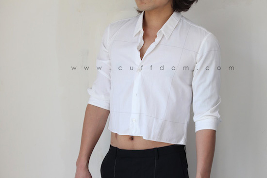half sleeves short shirt white cotton2
