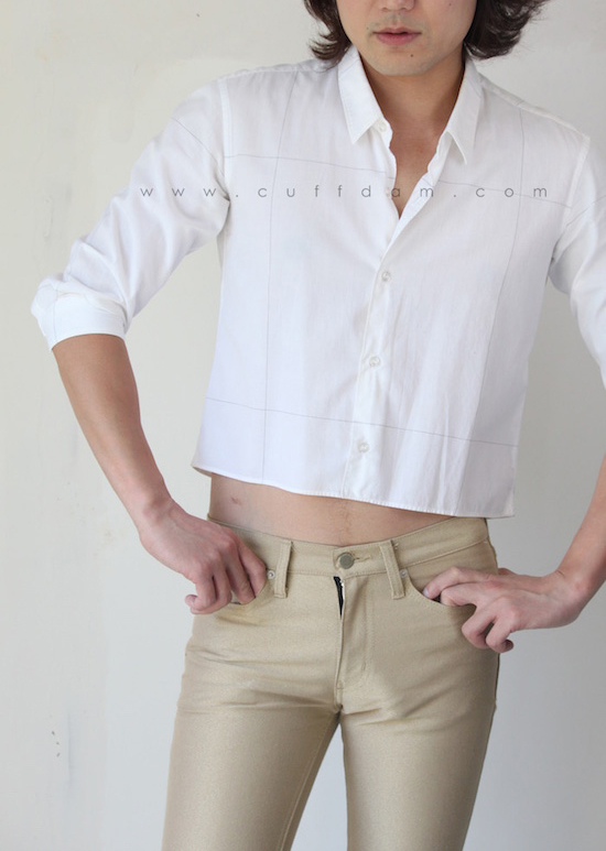 half sleeves short shirt white cotton