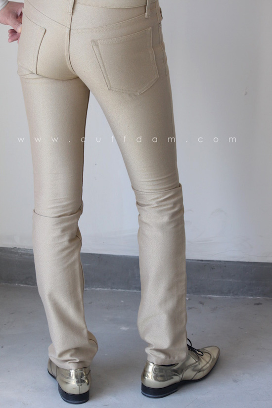 slim trousers gold cotton2