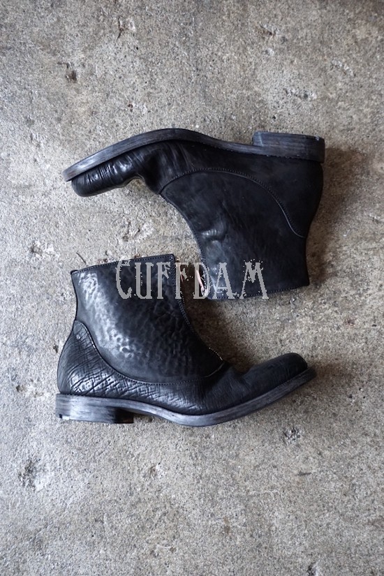 HORSE BUTT LEATHER ZIP UP BOOTS