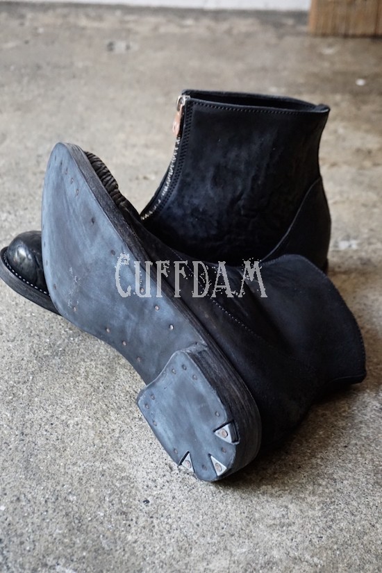 HORSE BUTT LEATHER ZIP UP BOOTS