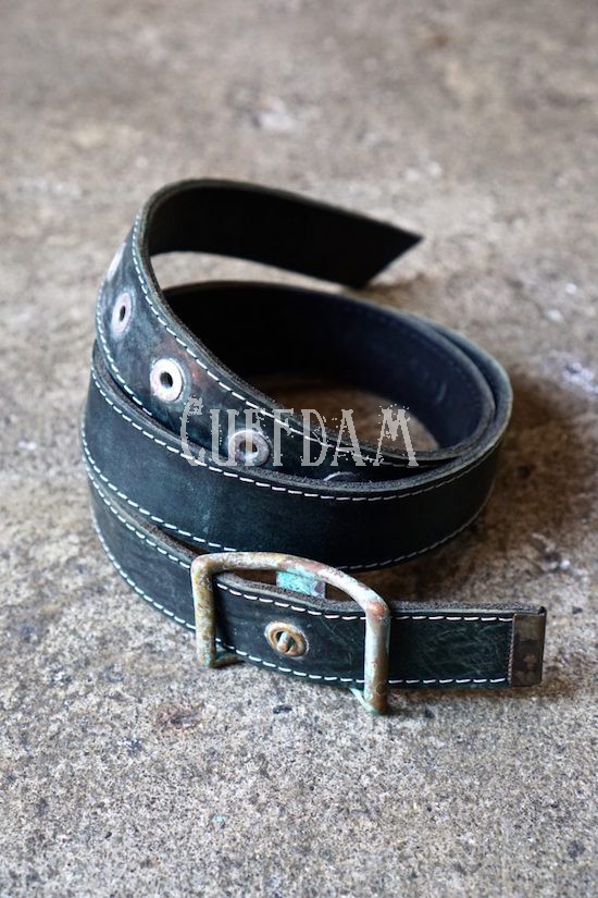 Rust Brass Belt Horse Butt Leather