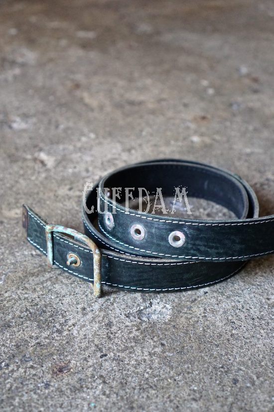 Rust Brass Belt Horse Butt Leather