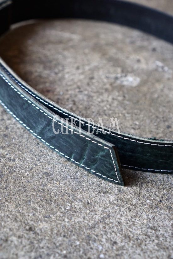 Rust Brass Belt Horse Butt Leather