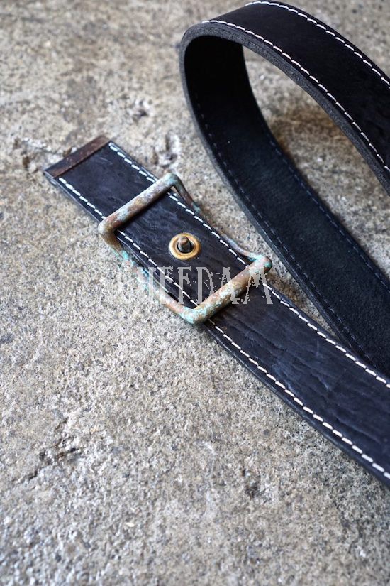 Rust Brass Belt Horse Butt Leather