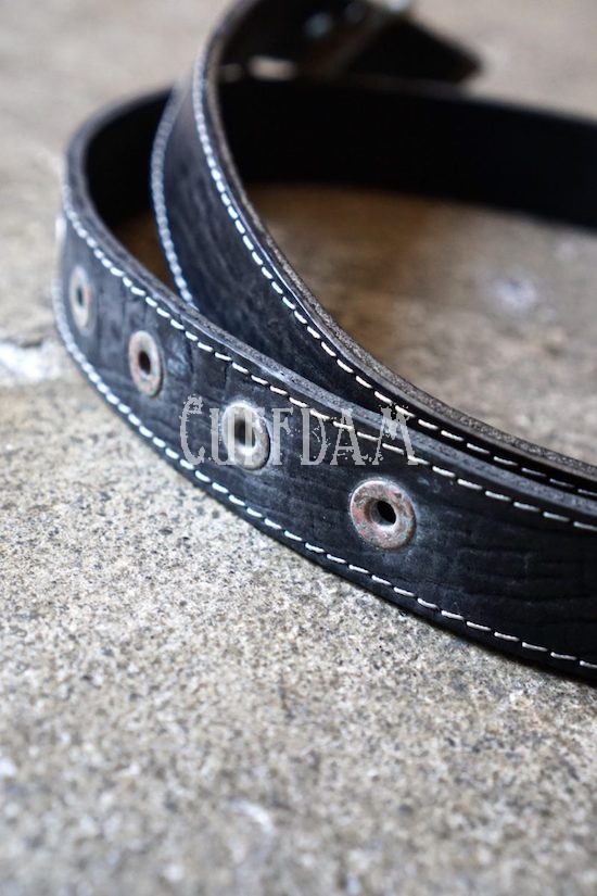 Rust Brass Belt Horse Butt Leather